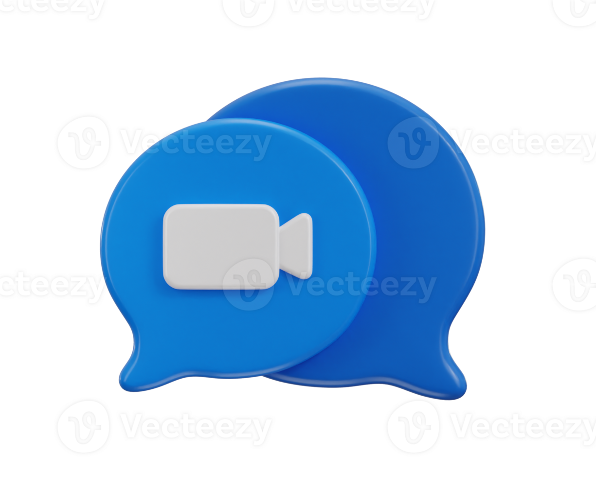 speech bubble on call symbol concept of call icon 3d rendering illustration png