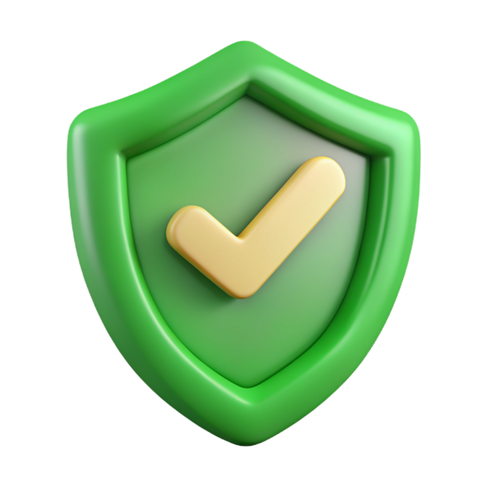 3D shield checkmark icon 3D shield checkmark symbol 3D shield checkmark photo png