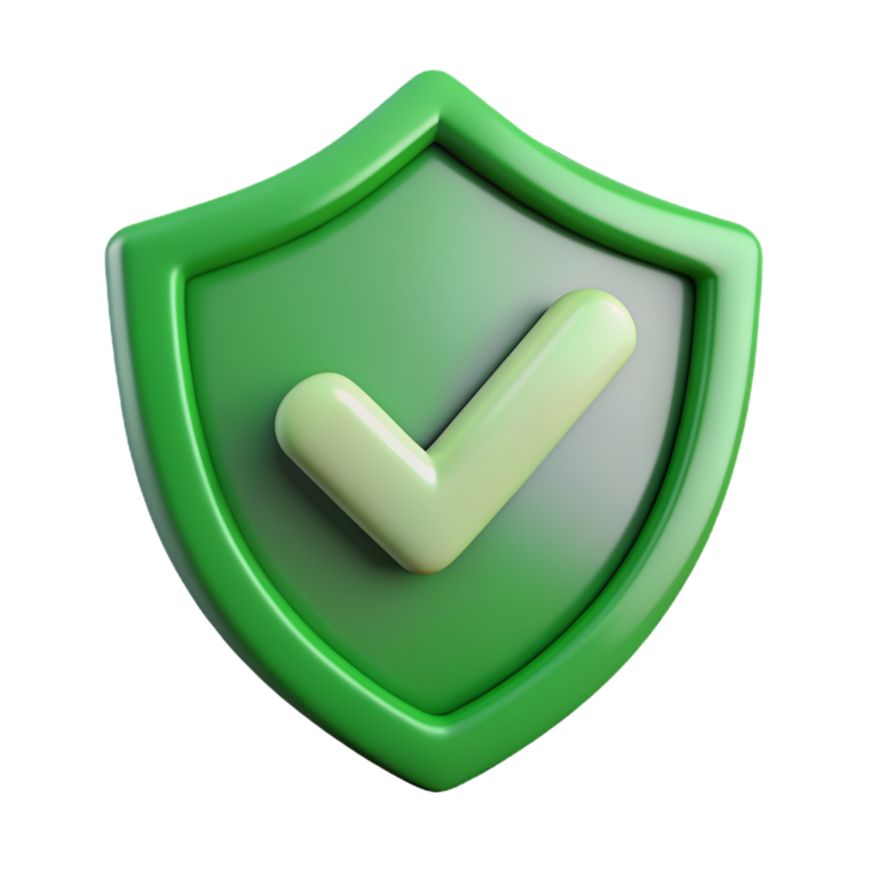3D shield checkmark icon 3D shield checkmark symbol 3D shield checkmark photo png