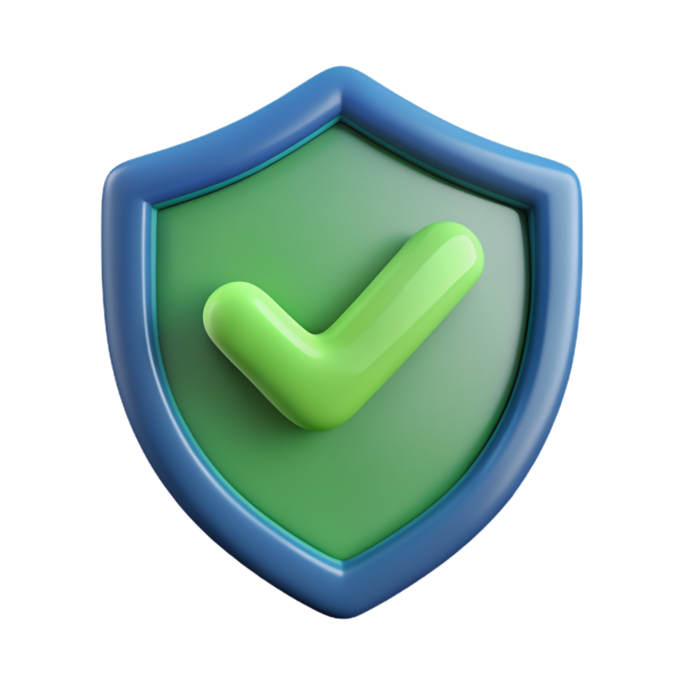 3D shield checkmark icon 3D shield checkmark symbol 3D shield checkmark photo png