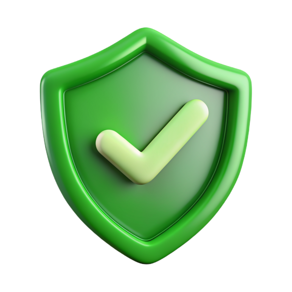 3D shield checkmark icon 3D shield checkmark symbol 3D shield checkmark photo png