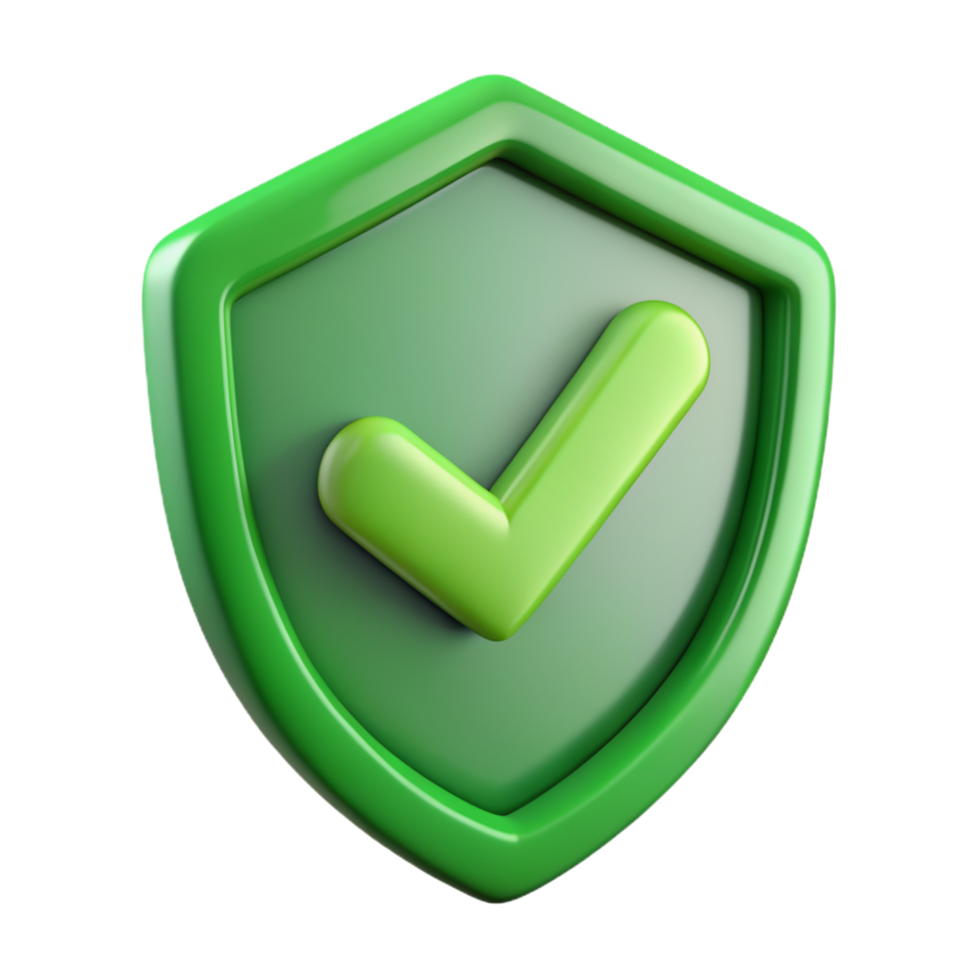 3D shield checkmark icon 3D shield checkmark symbol 3D shield checkmark photo png