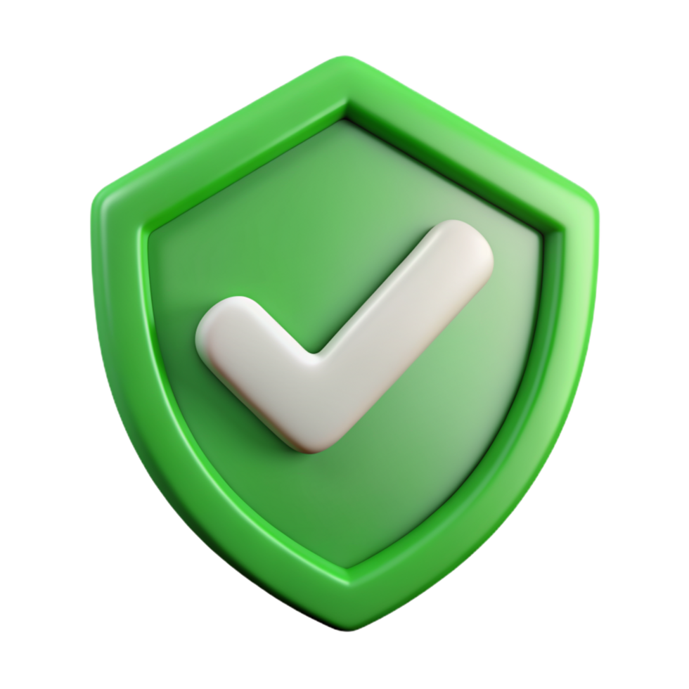 3D shield checkmark icon 3D shield checkmark symbol 3D shield checkmark photo png