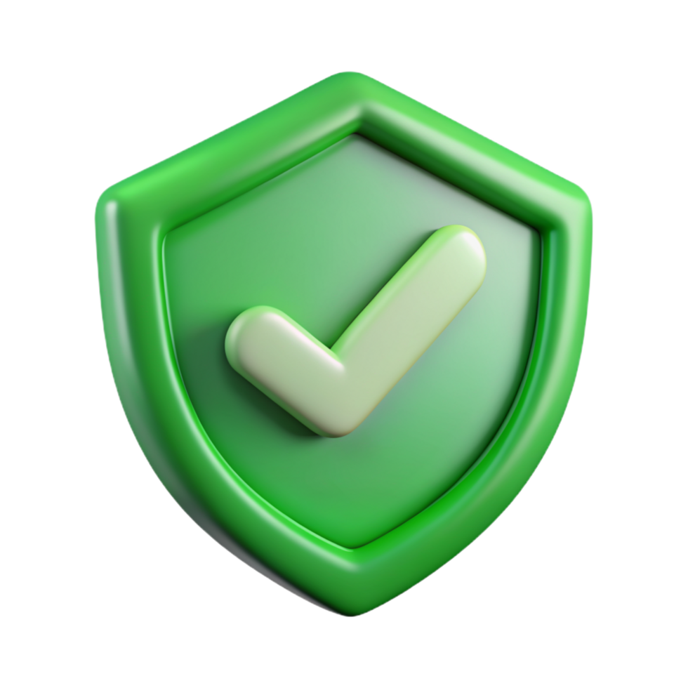 3D shield checkmark icon 3D shield checkmark symbol 3D shield checkmark photo png