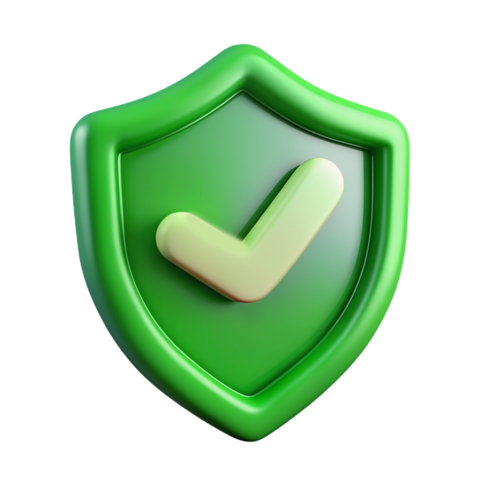 3D shield checkmark icon 3D shield checkmark symbol 3D shield checkmark photo png