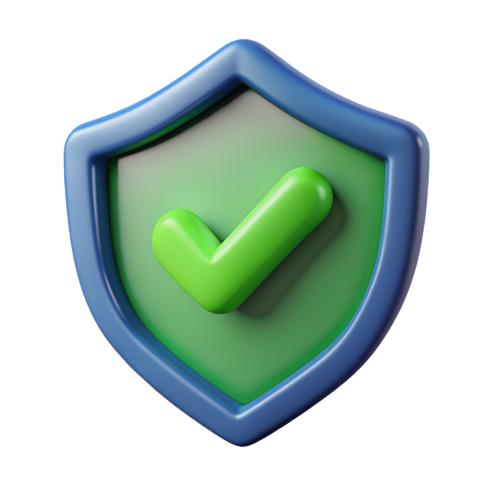 3D shield checkmark icon 3D shield checkmark symbol 3D shield checkmark photo png