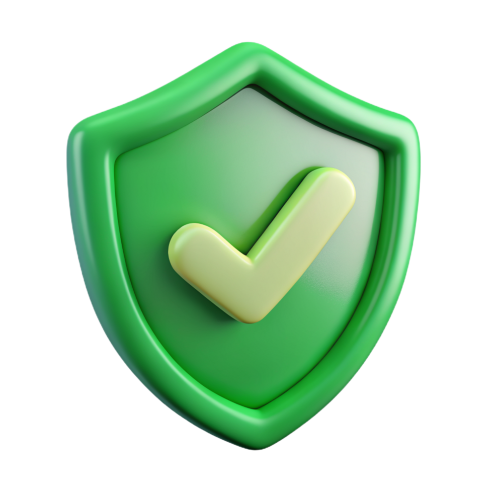 3D shield checkmark icon 3D shield checkmark symbol 3D shield checkmark photo png