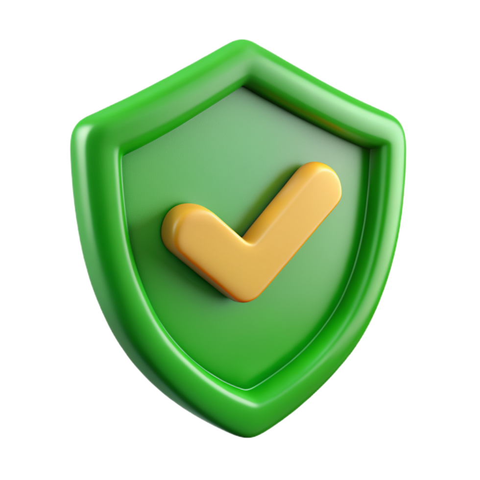 3D shield checkmark icon 3D shield checkmark symbol 3D shield checkmark photo png