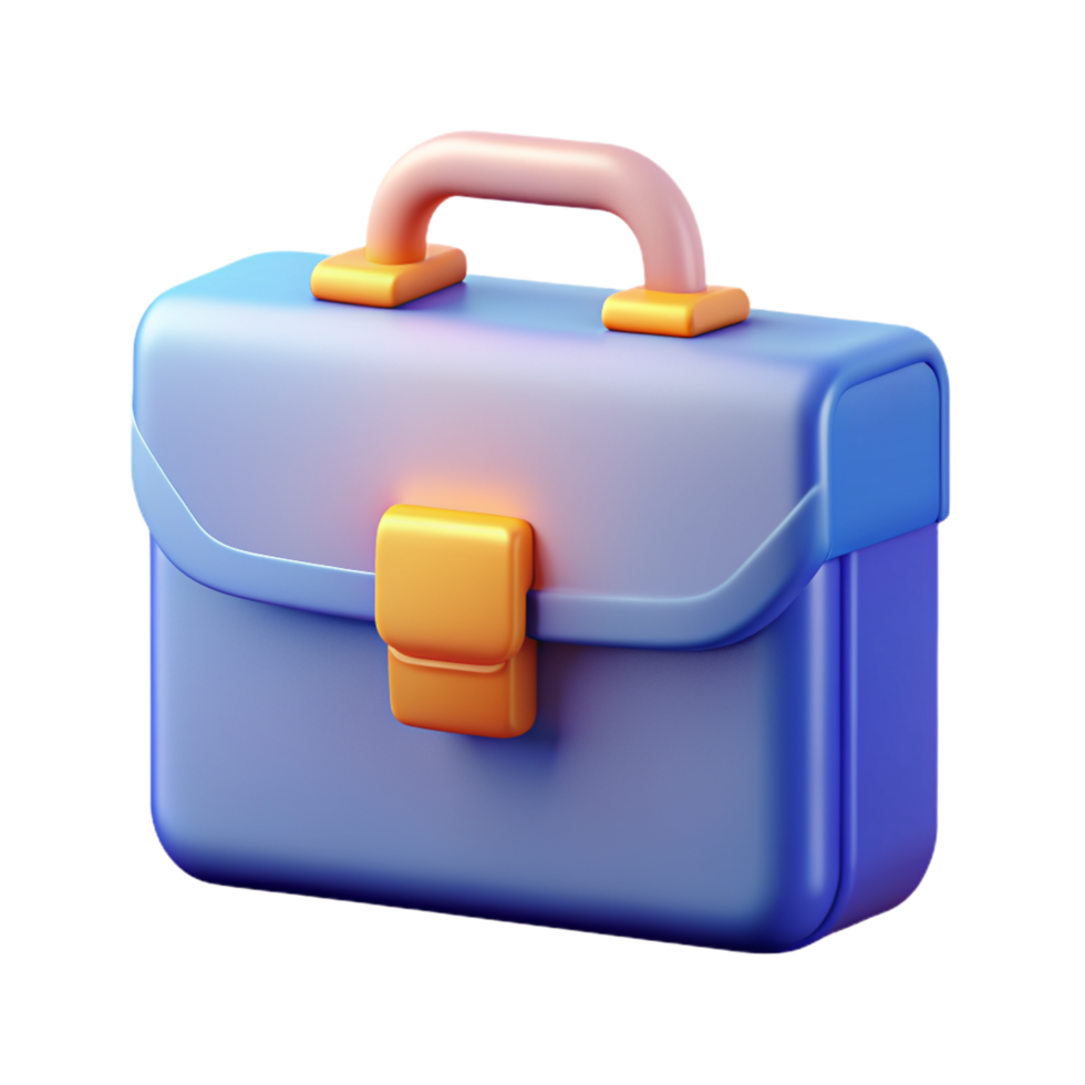 Office briefcase 3D Office briefcase icon 3D Office briefcase symbol 3D Office briefcase image 3D office bag png