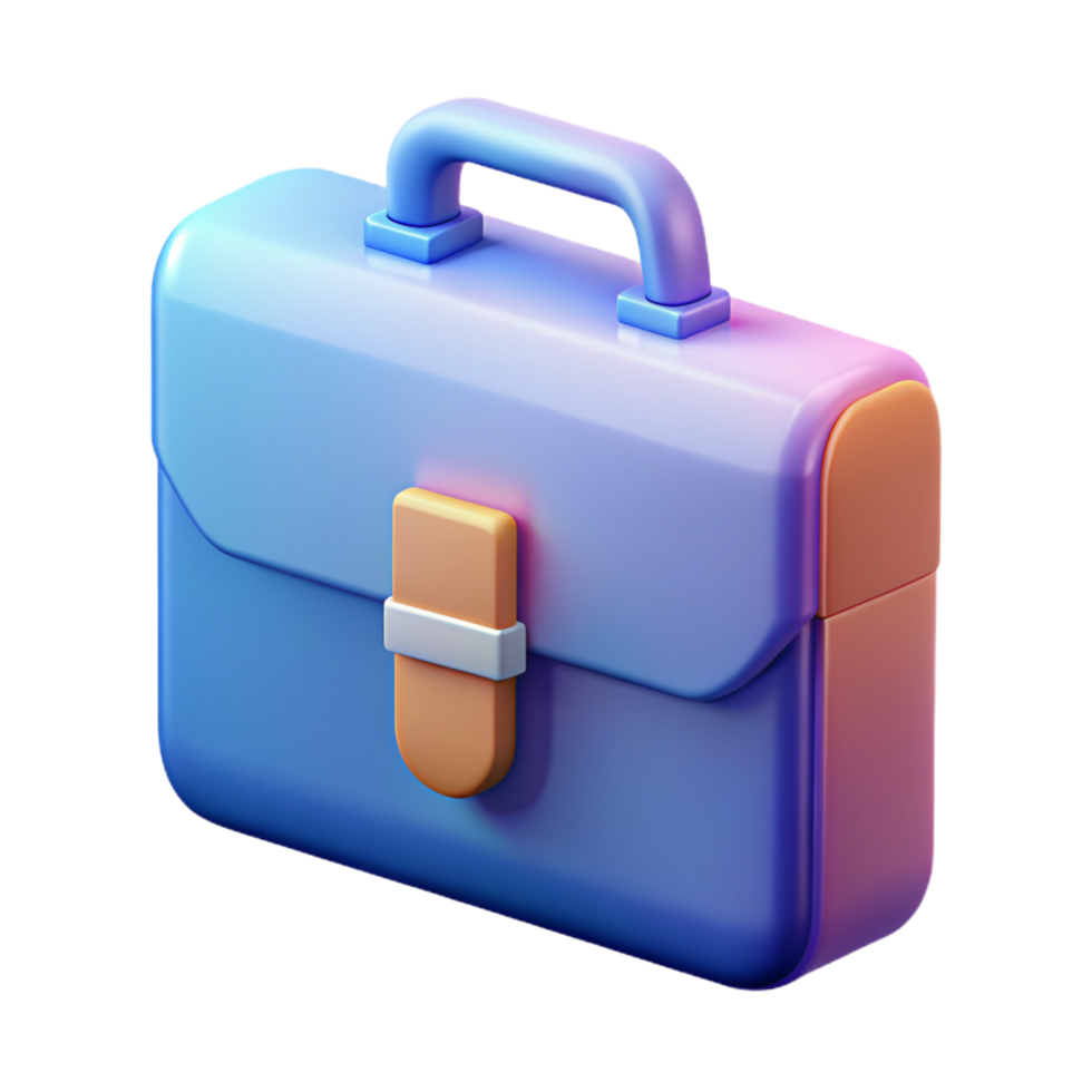 Office briefcase 3D Office briefcase icon 3D Office briefcase symbol 3D Office briefcase image 3D office bag png
