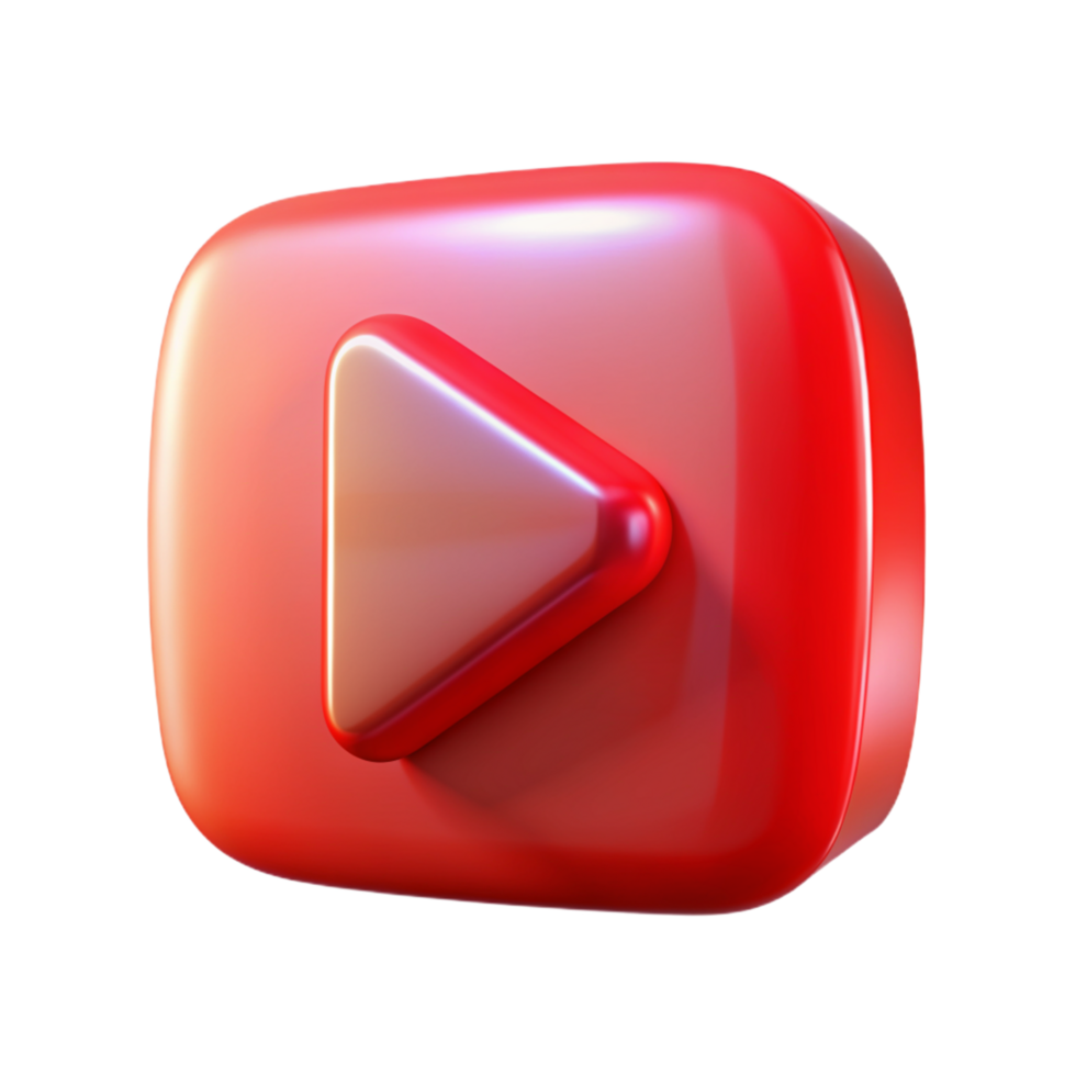 Youtube 3d Youtube logo 3d Youtube icona 3d Youtube simbolo png