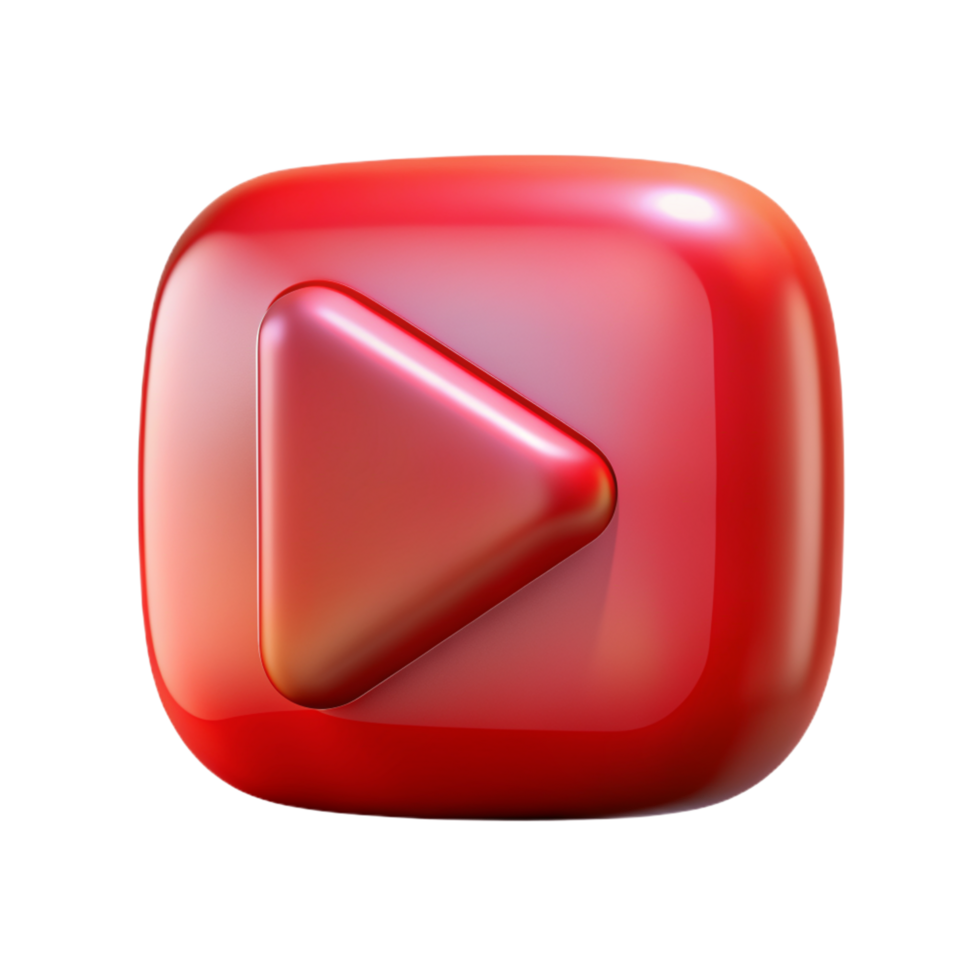 Youtube 3d Youtube logo 3d Youtube icono 3d Youtube símbolo png