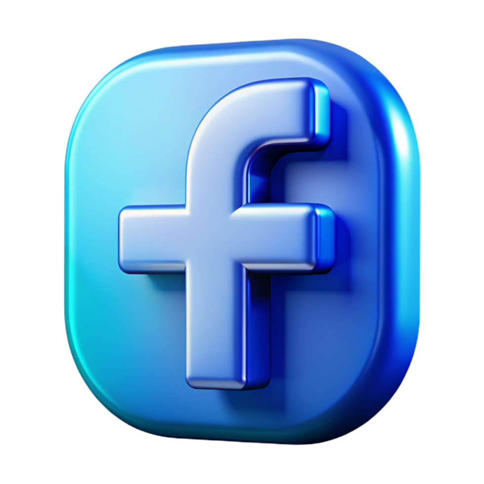 Facebook 3d Facebook logo 3d Facebook icono 3d Facebook símbolo png