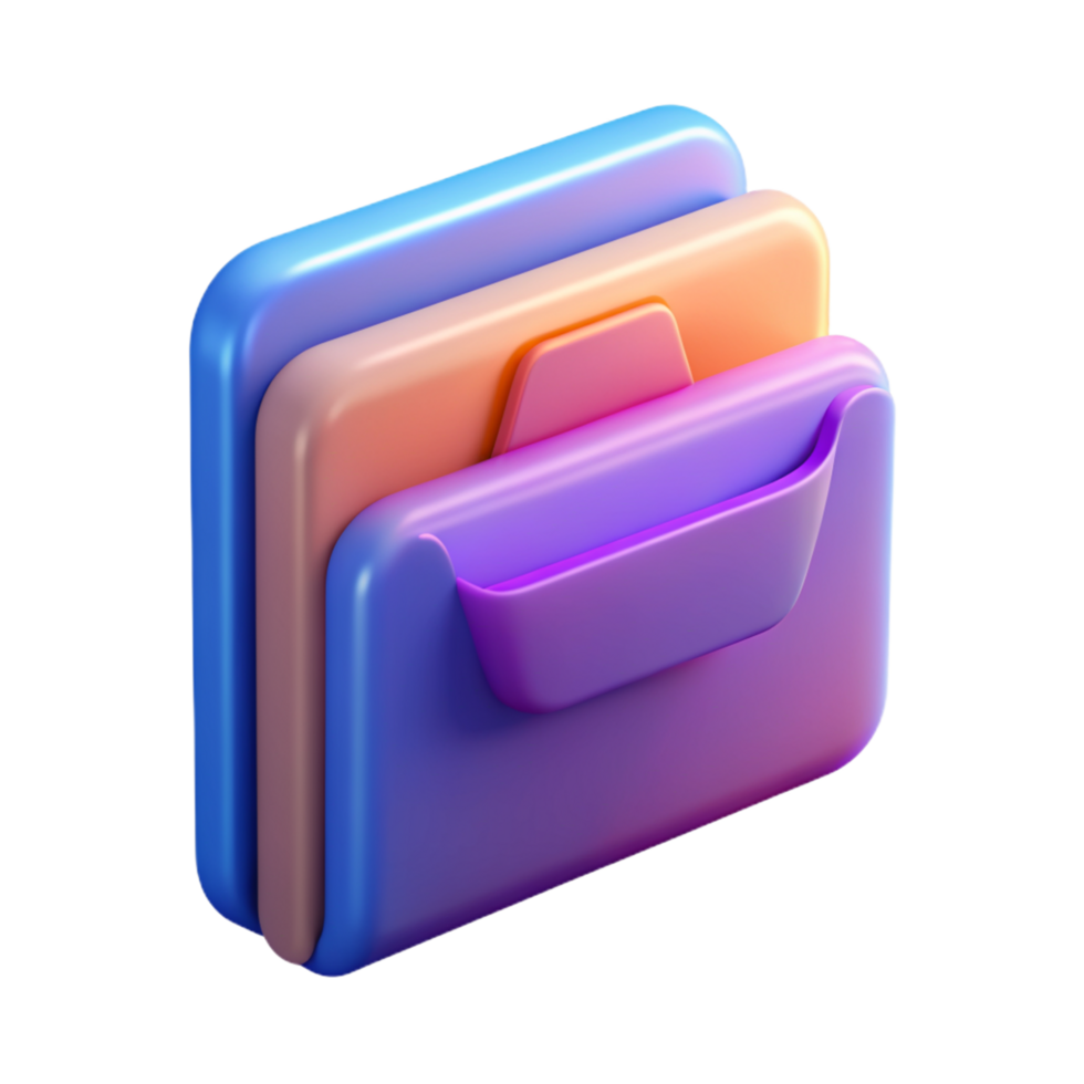 Folder 3D folder icon 3D folder symbol 3D folder image png