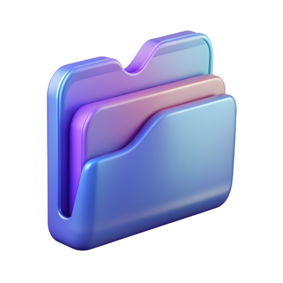 Folder 3D folder icon 3D folder symbol 3D folder image png