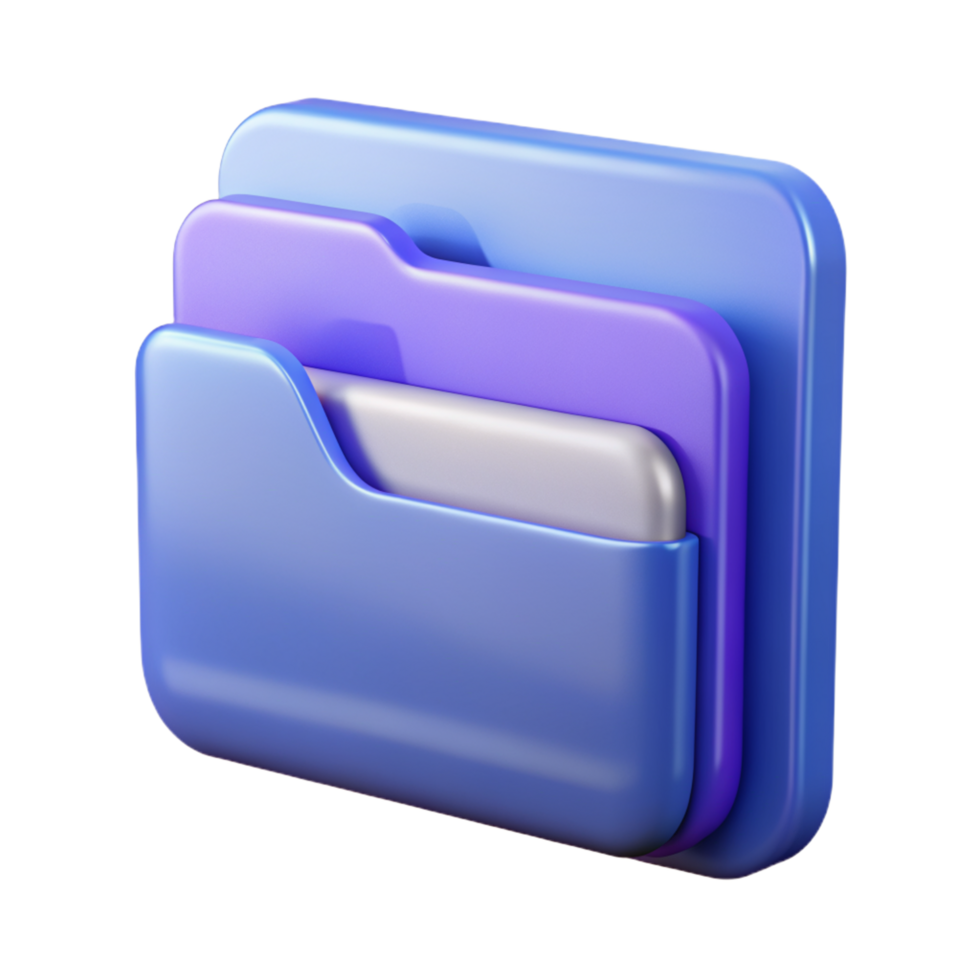 Folder 3D folder icon 3D folder symbol 3D folder image png