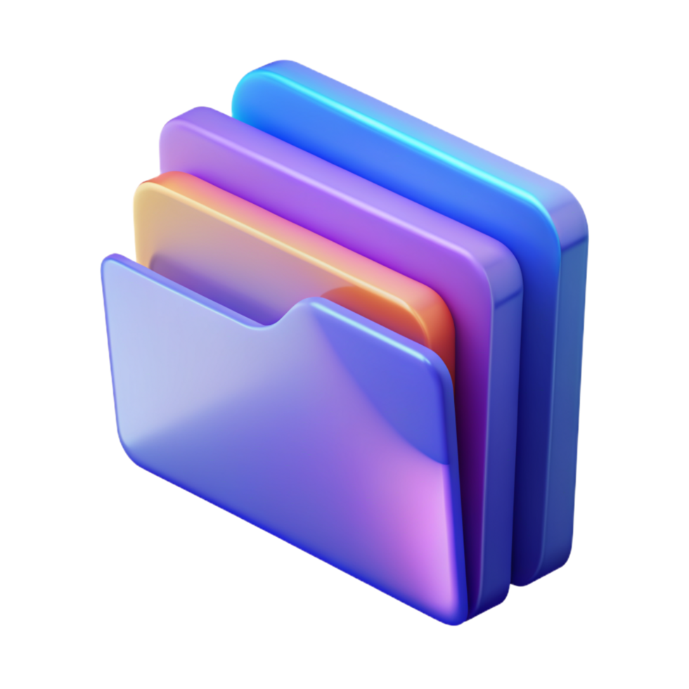 Folder 3D folder icon 3D folder symbol 3D folder image png
