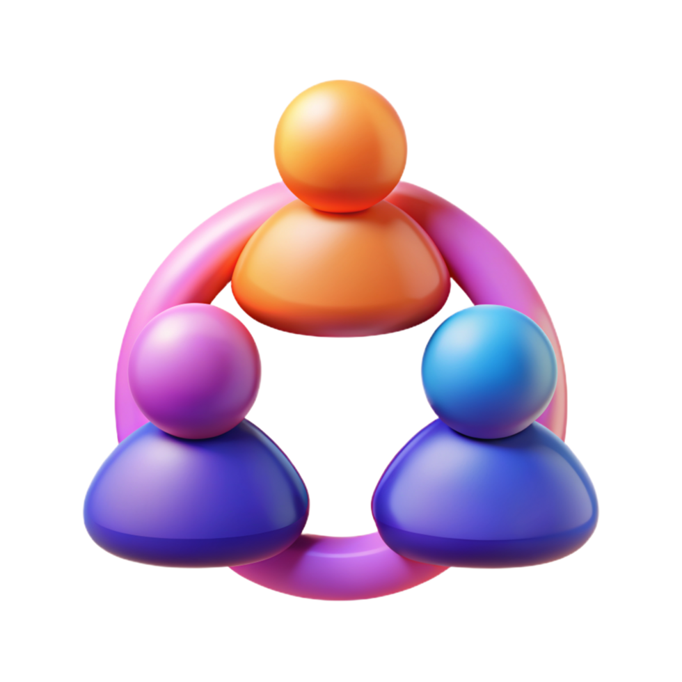 Teamwork 3D teamwork icon 3D teamwork symbol 3D teamwork image png