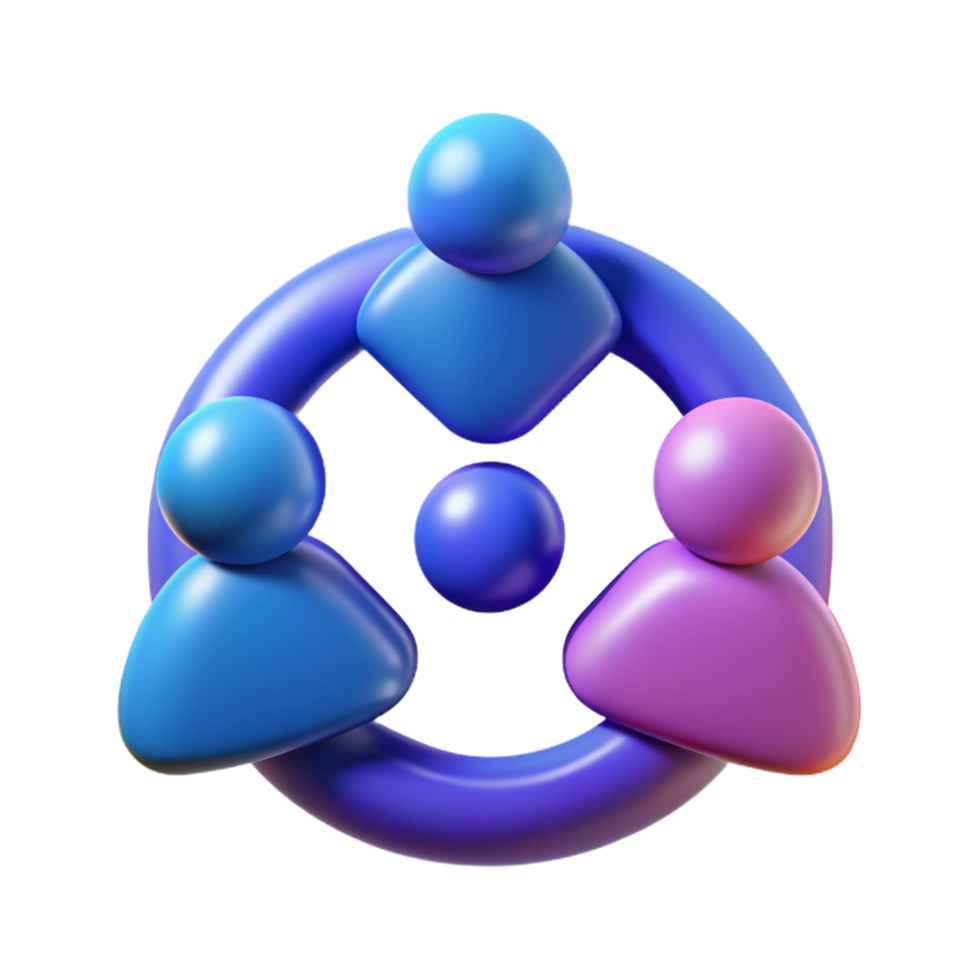 Teamwork 3D teamwork icon 3D teamwork symbol 3D teamwork image png