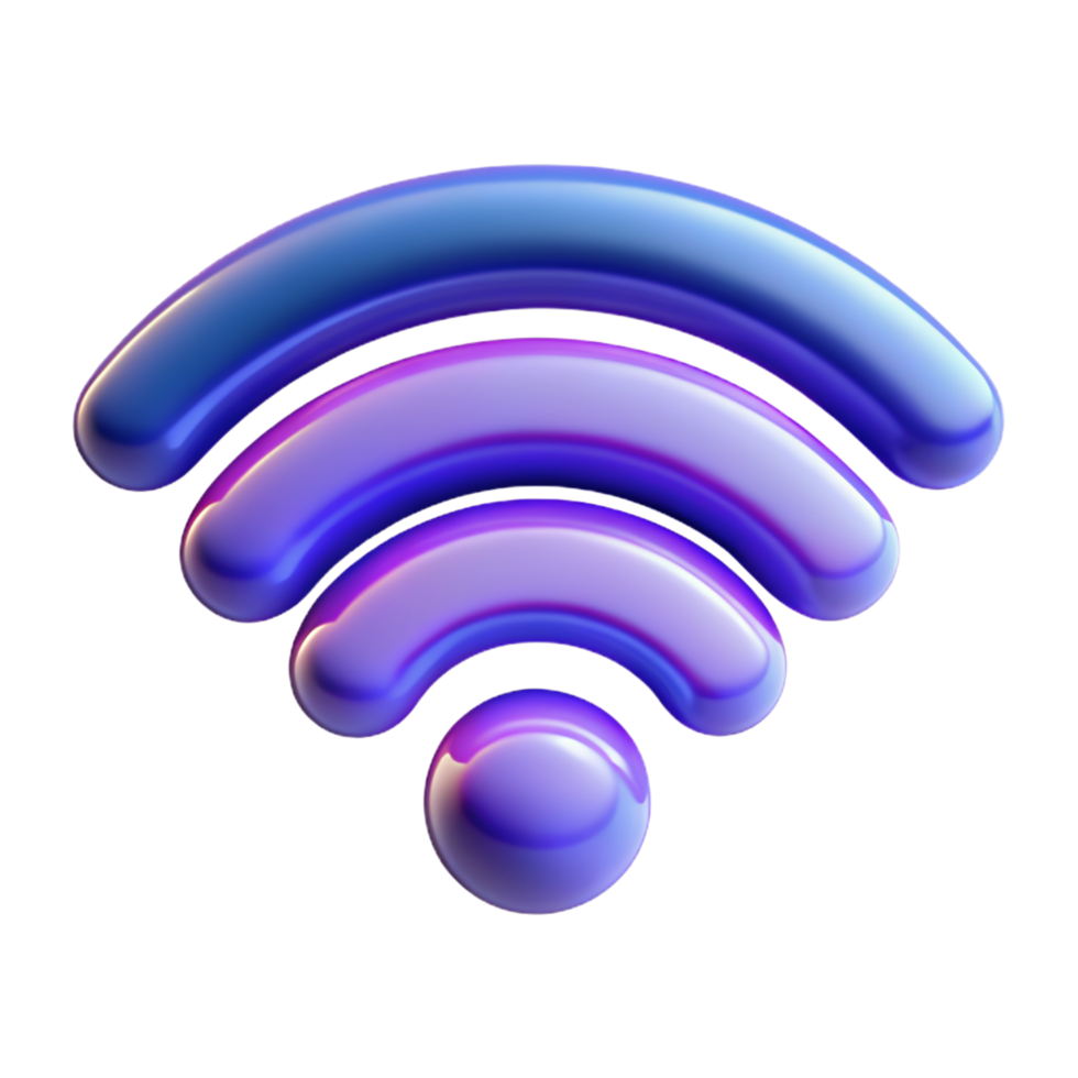 Wi-Fi 3D Wifi icon 3D Wifi symbol 3D Wifi image png