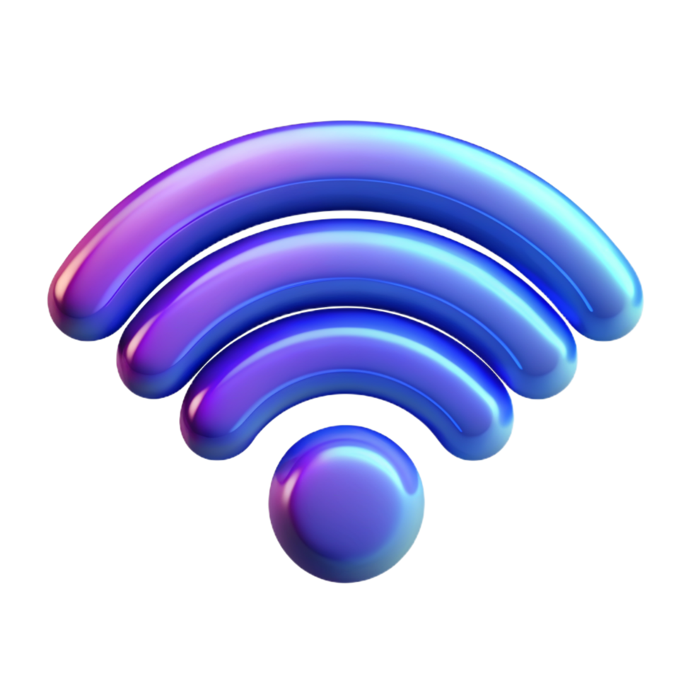 Wi-Fi 3D Wifi icon 3D Wifi symbol 3D Wifi image png