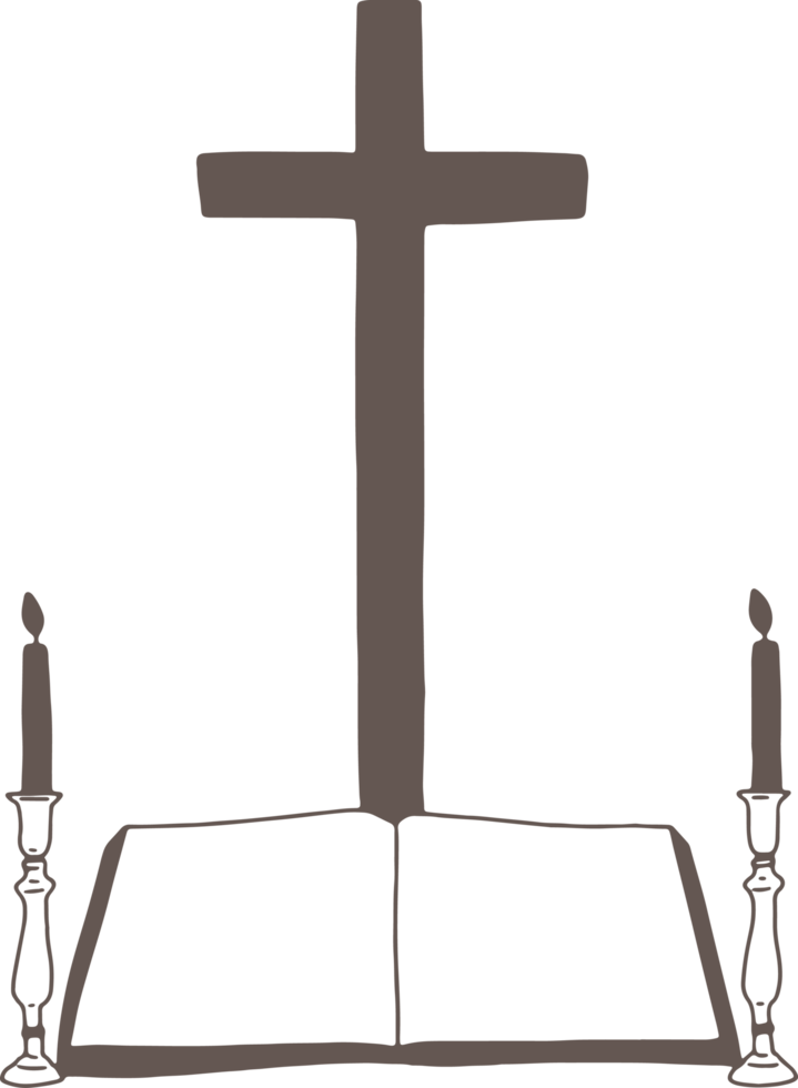 Minimal and simple Easter Cross, Christian religion png