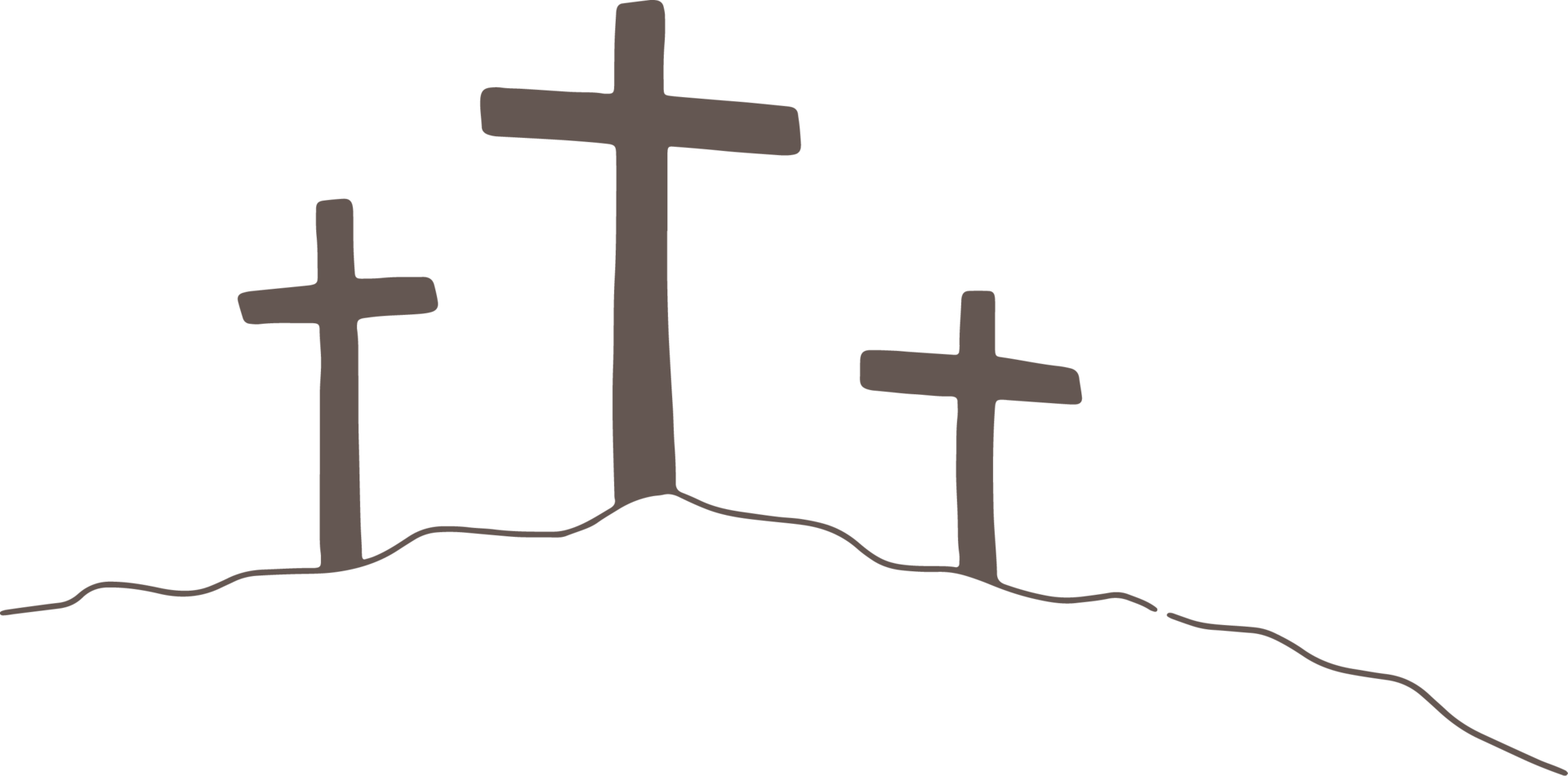 Minimal and simple Easter Cross, Christian religion png