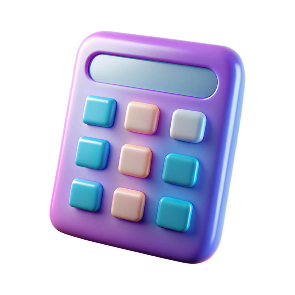 Calculator 3D calculator icon 3D calculator symbol 3D calculator image png