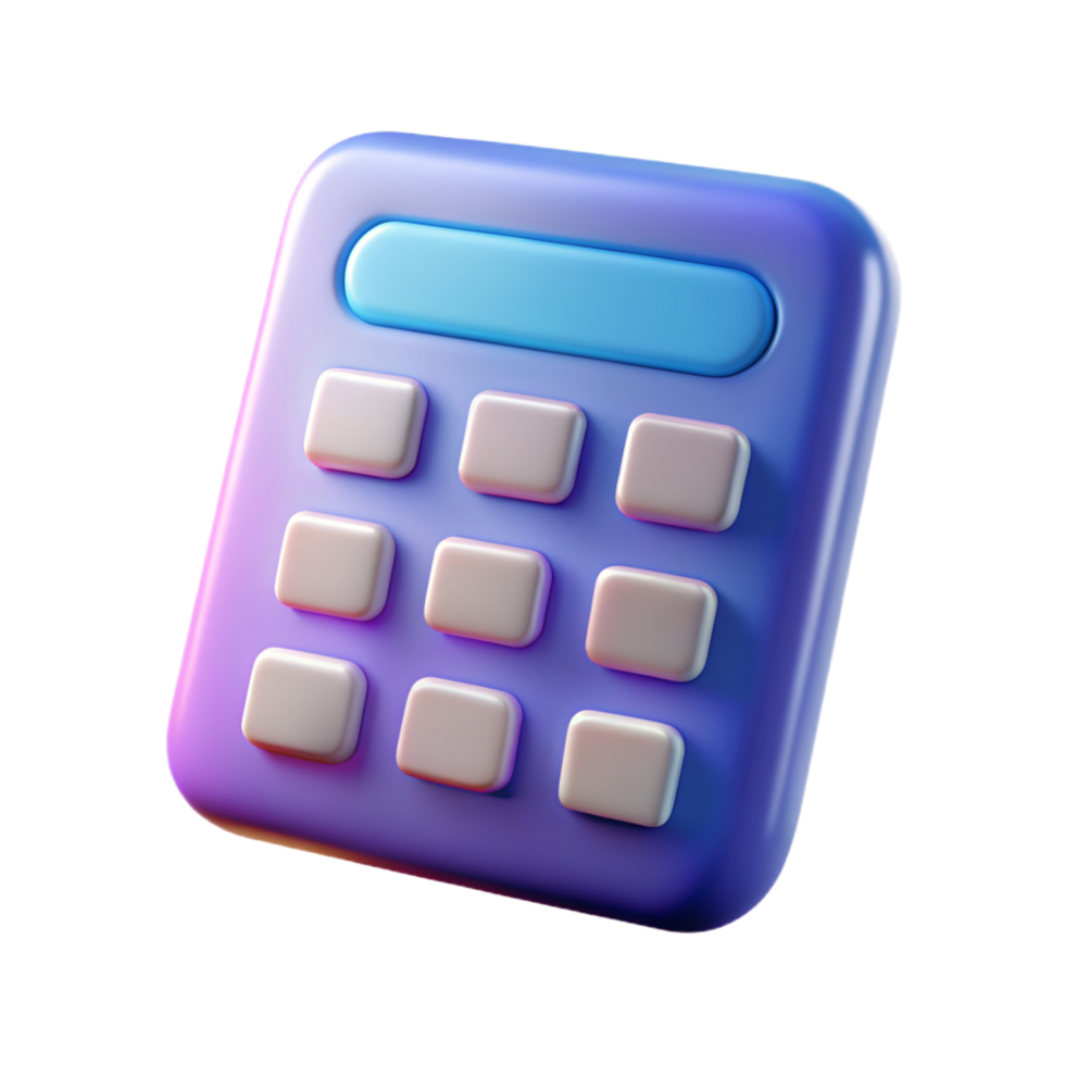 Calculator 3D calculator icon 3D calculator symbol 3D calculator image png