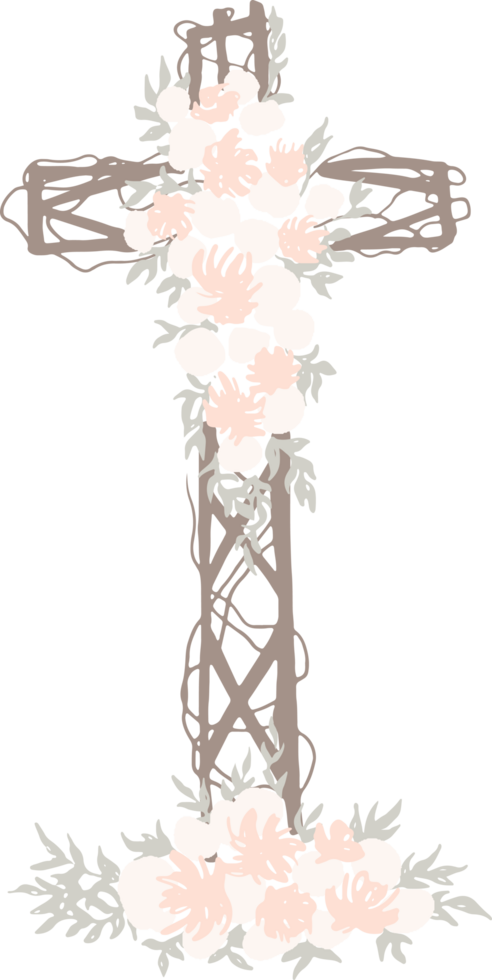 Minimal and simple Easter Cross, Christian religion png