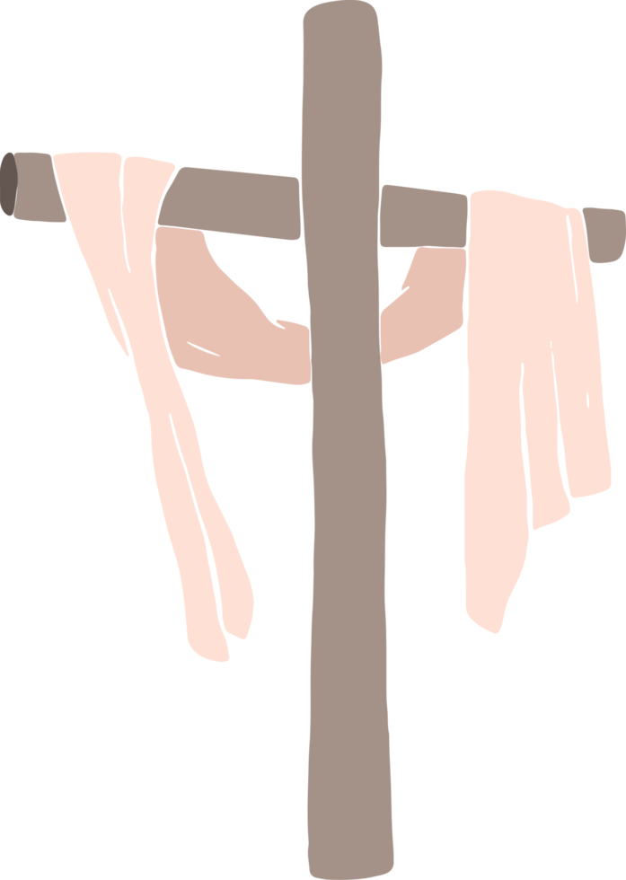 Minimal and simple Easter Cross, Christian religion png