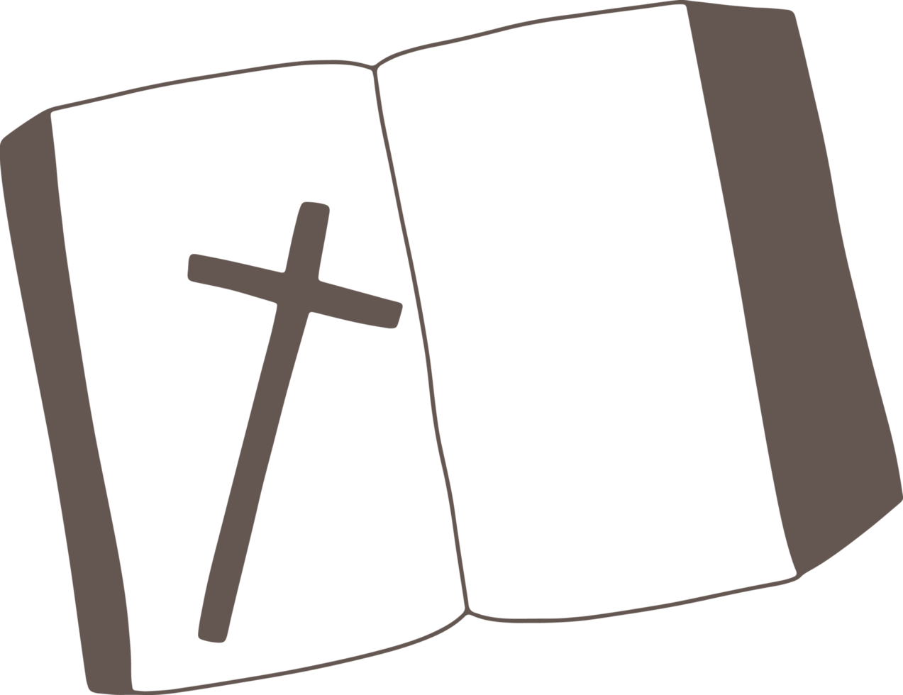 Minimal and simple Easter Cross, Christian religion png