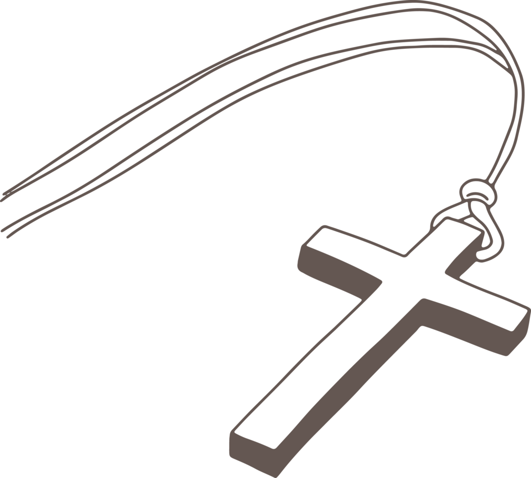 Minimal and simple Easter Cross, Christian religion png
