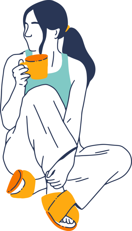 Remote Work and Digital Nomad, woman working from anywhere png