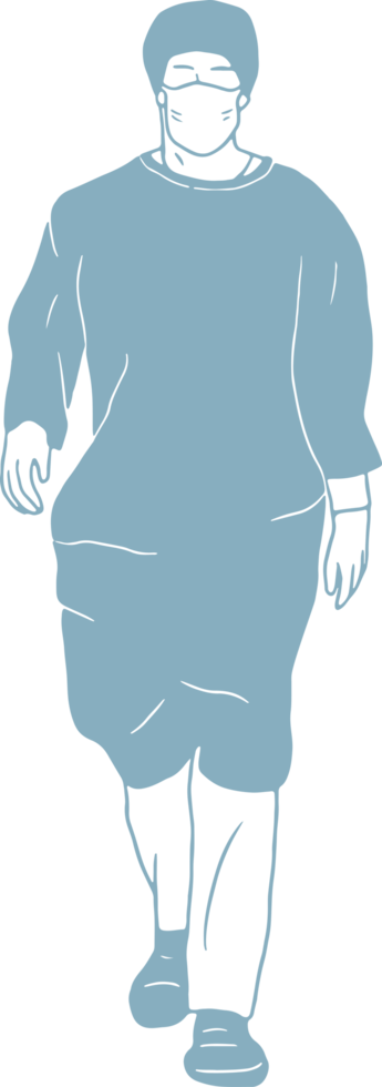 Minimal and simple Medical Doctor, Nurse hospital worker png