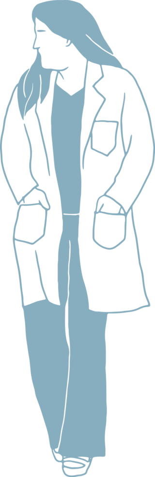 Minimal and simple Medical Doctor, Nurse hospital worker png