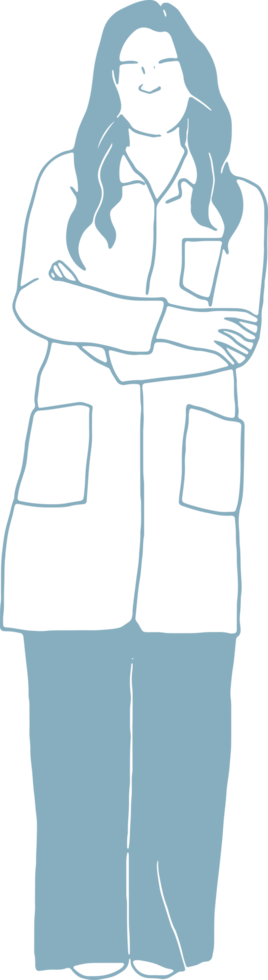 Minimal and simple Medical Doctor, Nurse hospital worker png