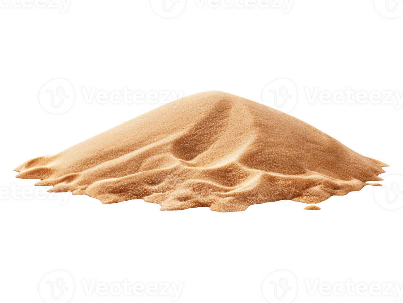 Summer sand beach objects isolated png