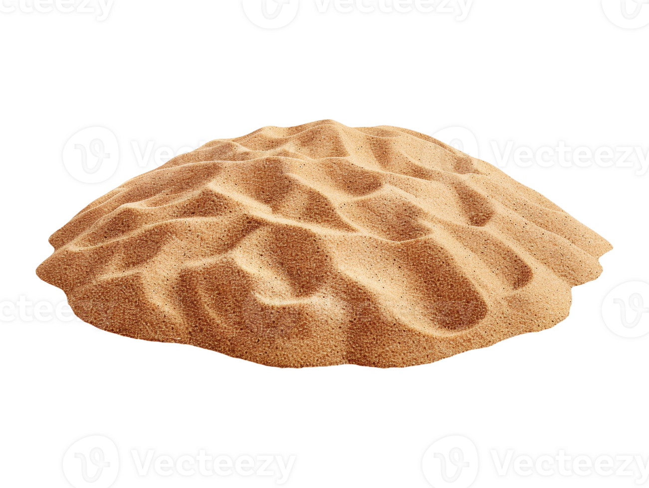 Summer sand beach objects isolated png