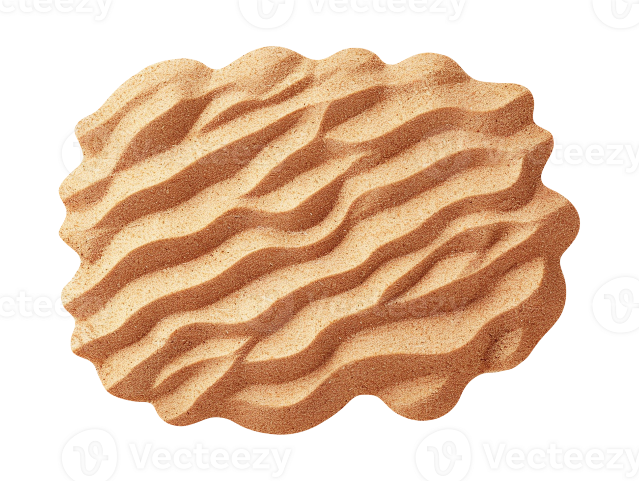 Summer sand beach objects isolated png