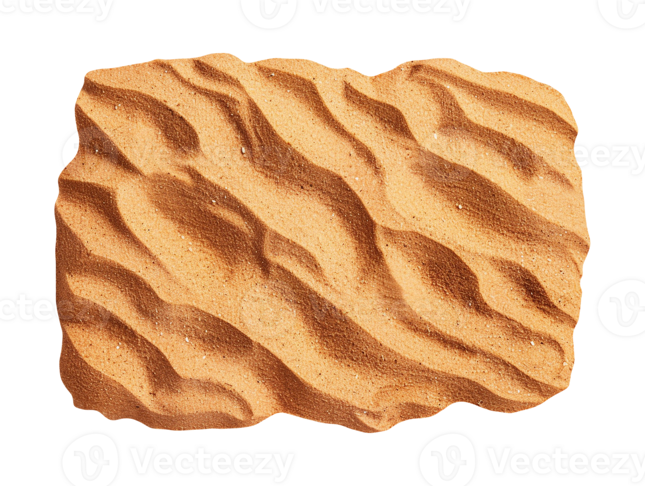 Summer sand beach objects isolated png