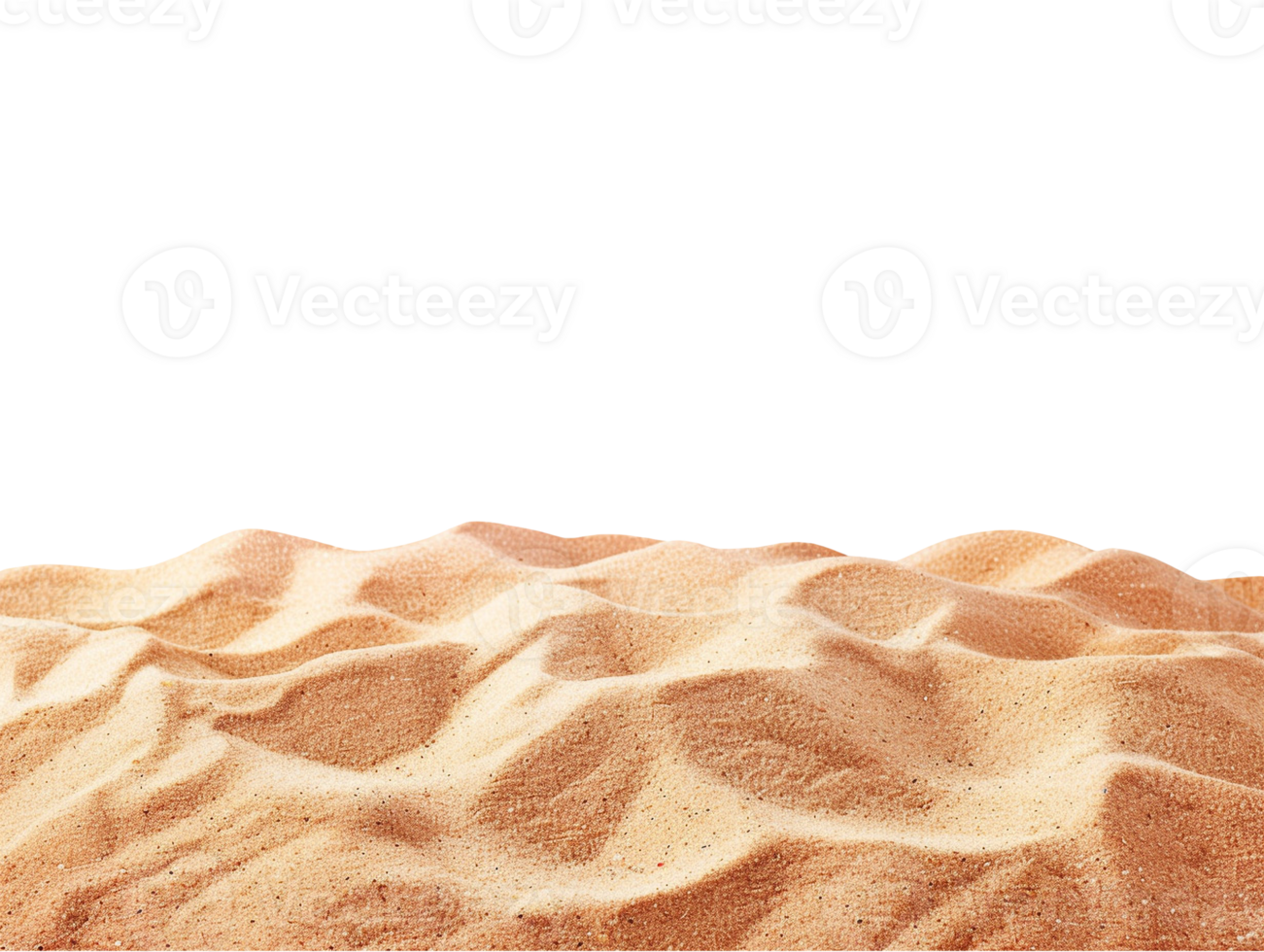 Summer sand beach objects isolated png