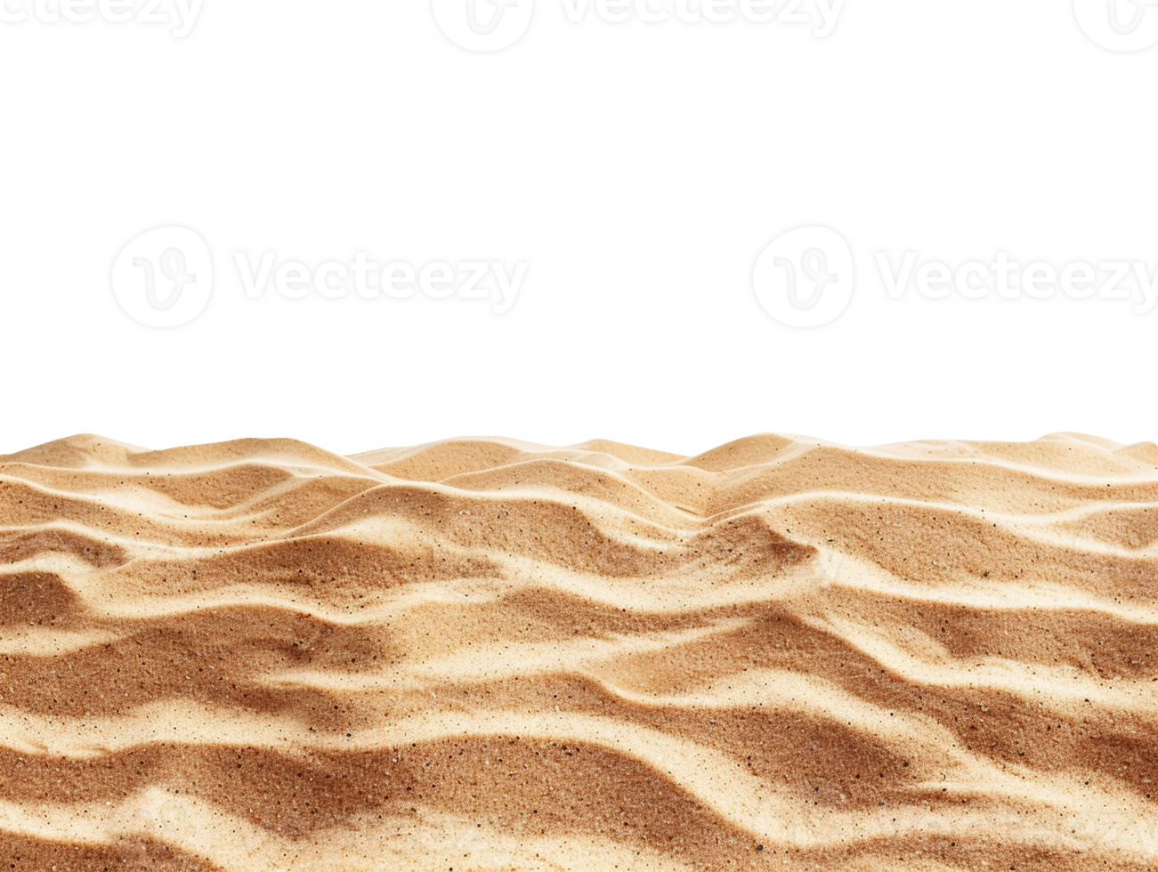 Summer sand beach objects isolated png