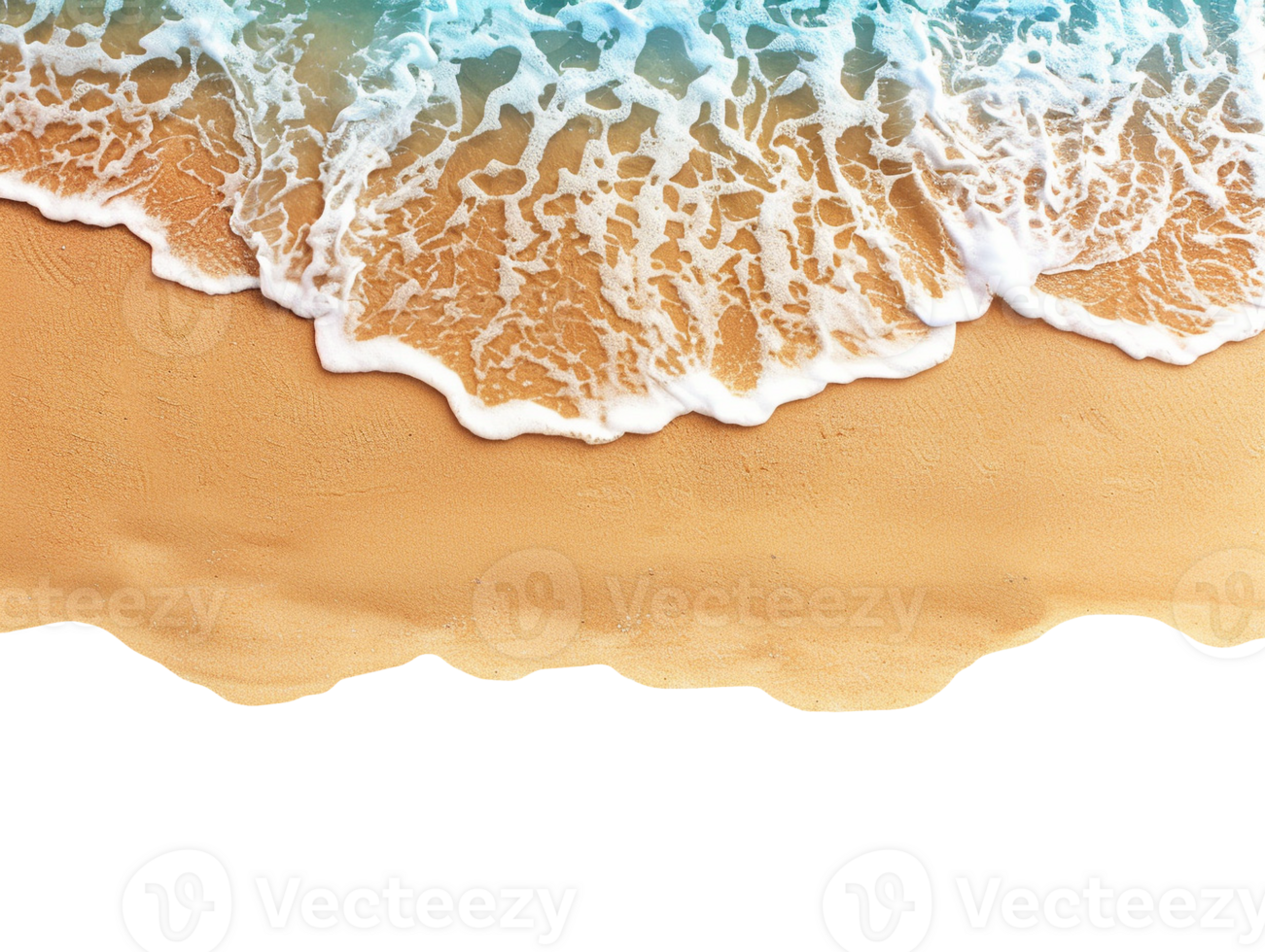 Summer sand beach objects isolated png