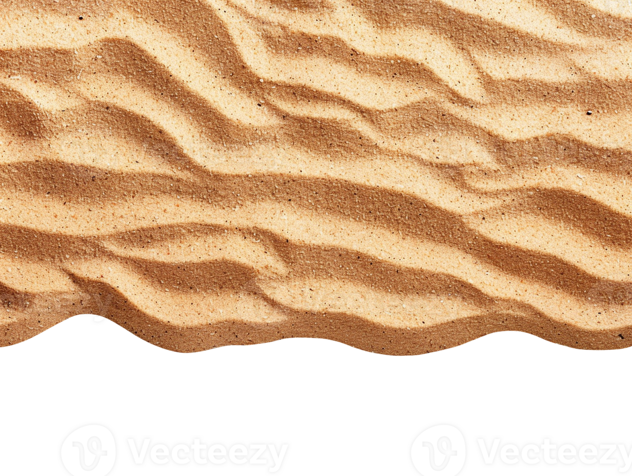 Summer sand beach objects isolated png