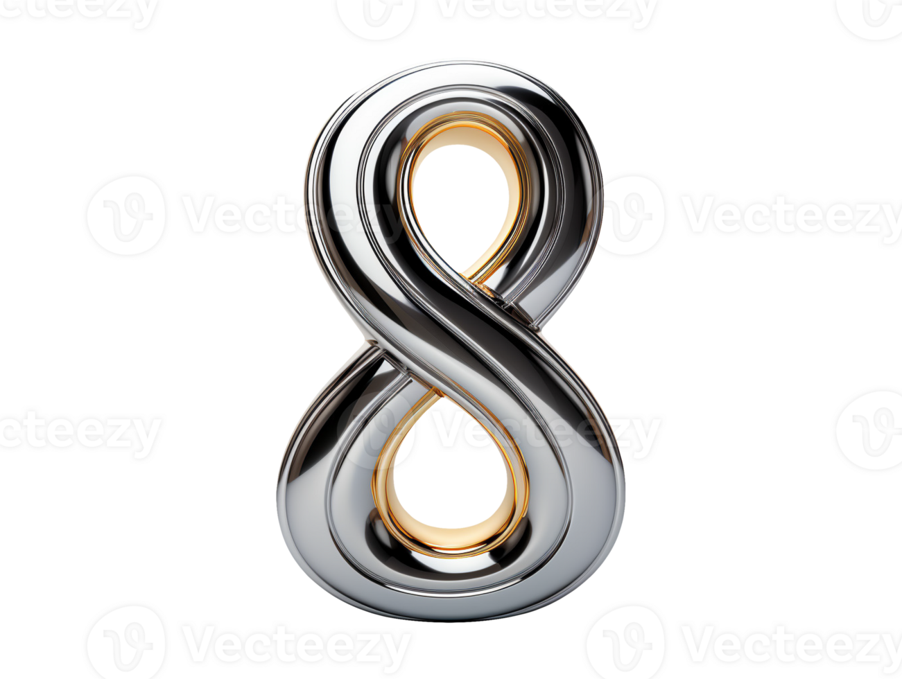 3d number eight png