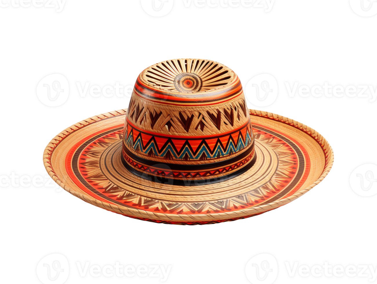 mexican sombrero hat isolated png