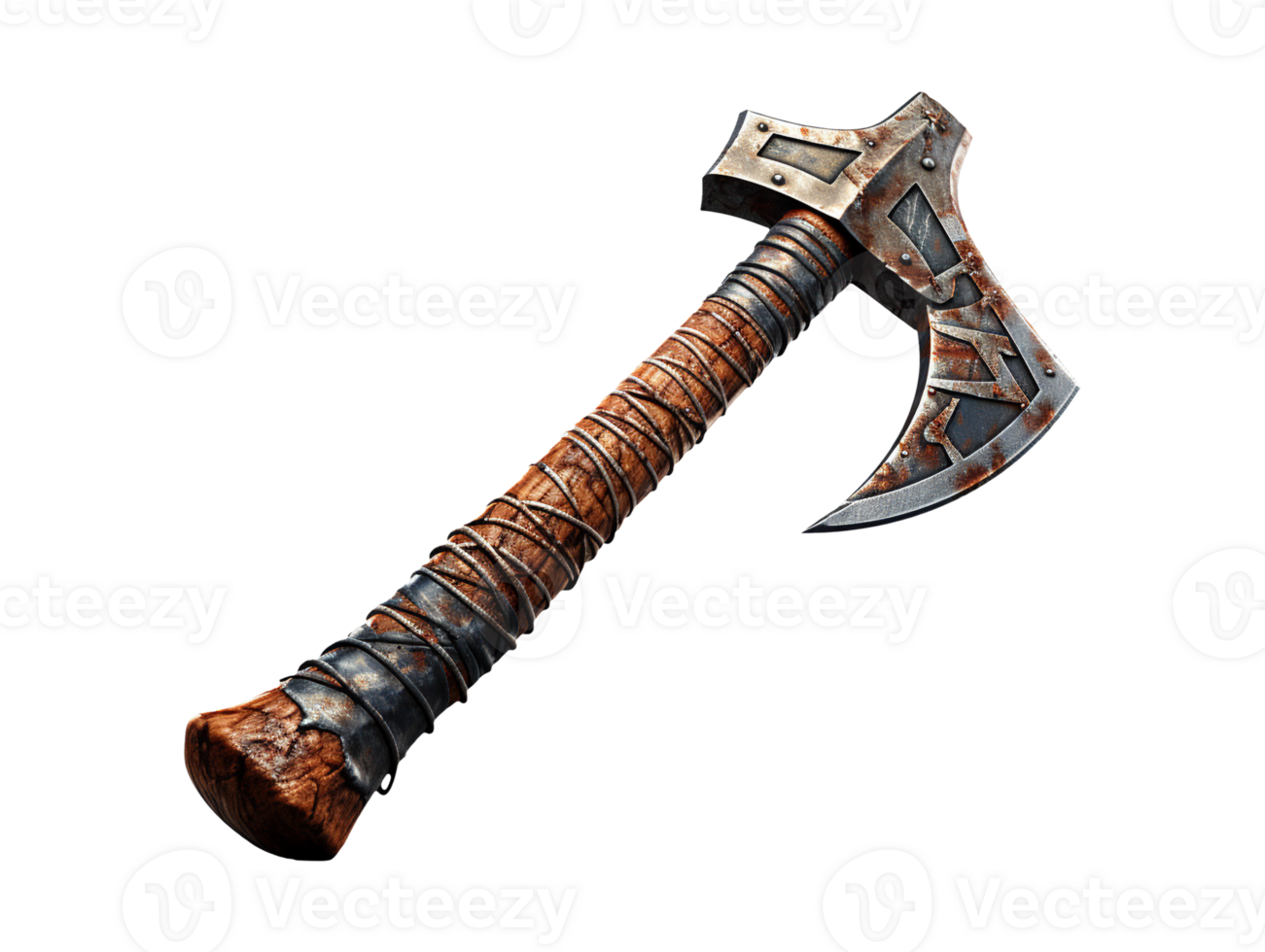 old axe isolated png