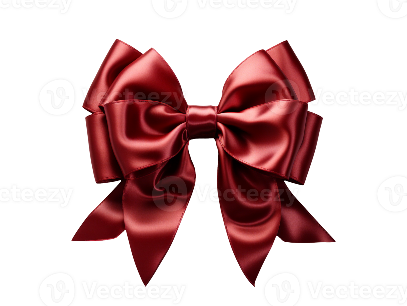 red ribbon bow isolated png