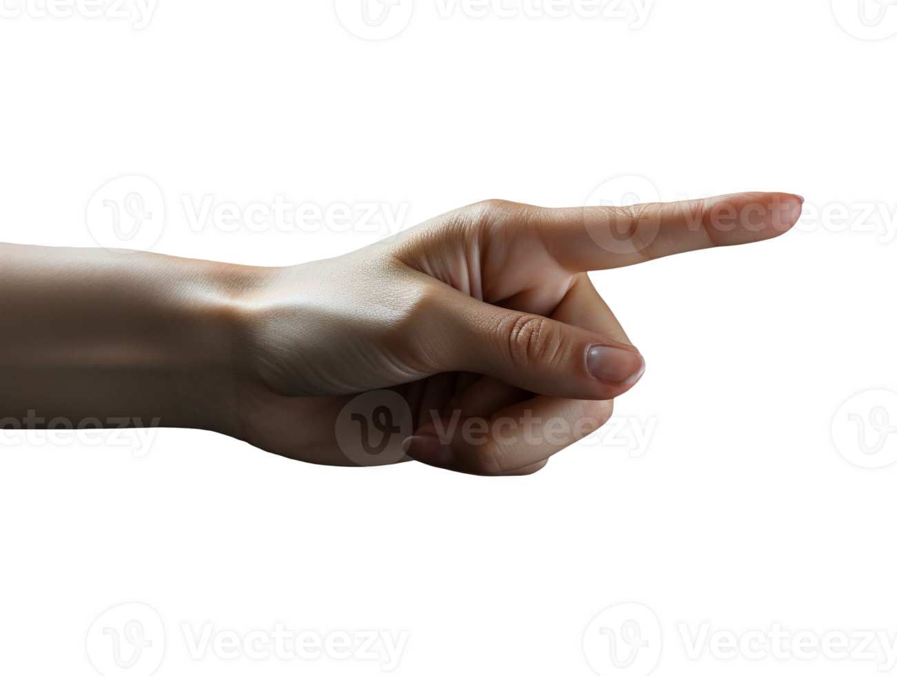 hand pointing isolated png